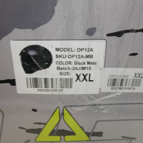 NEW TRIANGLE XXL Full Face Motorcycle Helmet Visor Sunshield Matte Black *READ* - Picture 14 of 15